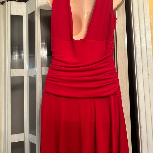 Splendid Red salsa style dress size M, bell skirt - Picture 10 of 16